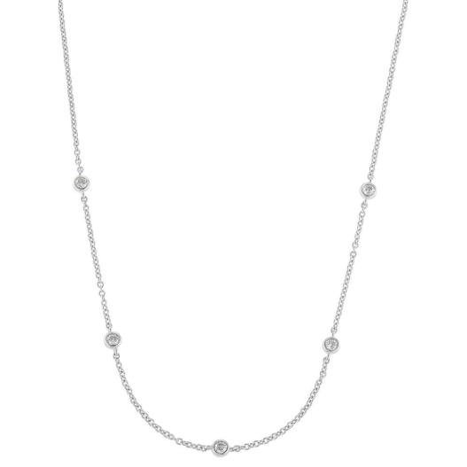 s.Oliver Halskette 925 Silber mit Zirkonias weiß 45 cm 2034397