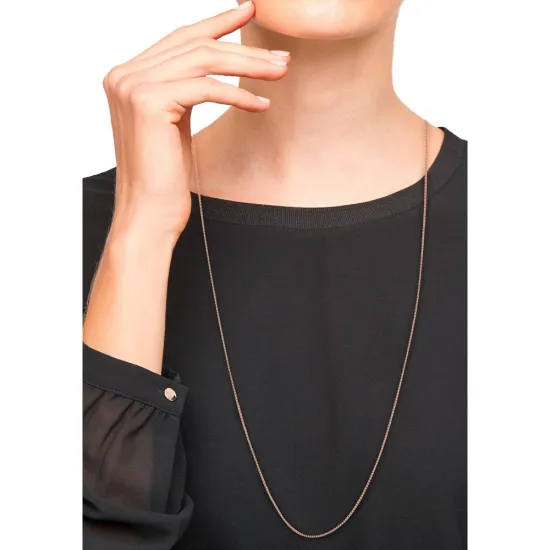 s.Oliver Halskette Panzer 925 Silber rosegoldfarben 2032866