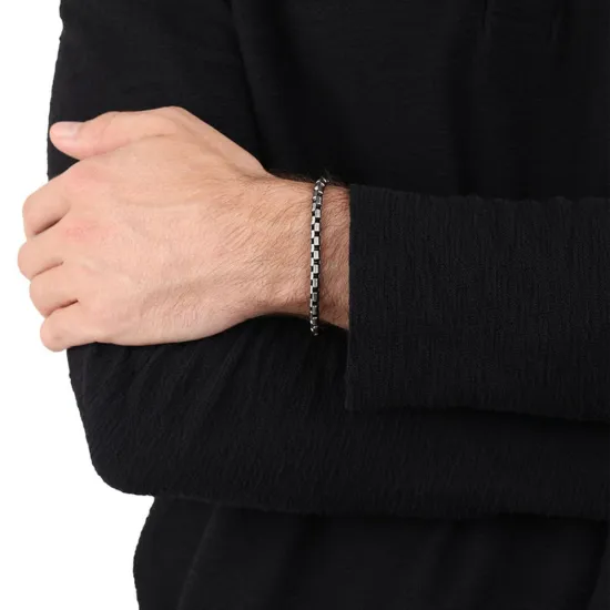 s.Oliver Herrenarmband Edelstahl grau 2040623