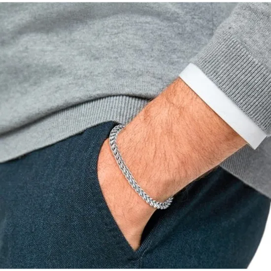 s.Oliver Herrenarmband Edelstahl silberfarben 2032542