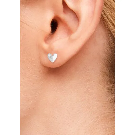 s.Oliver Ohrringe Herz 925 Silber Zirkonias 2032892