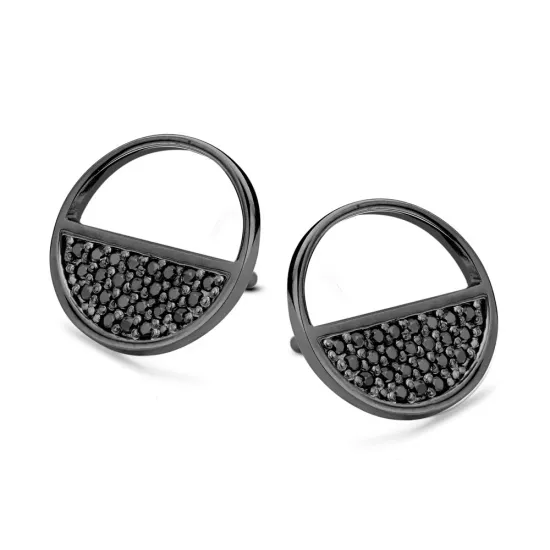 SPIRIT ICONS Ohrstecker Blues 40873 dunkelgrau