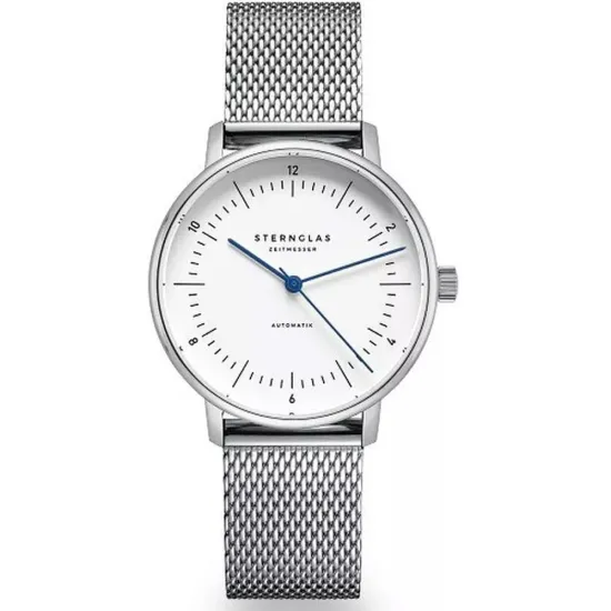 STERNGLAS Damenuhr NAOS XS Automatik Milanaiseband silberfarben S01-ND02-MI01