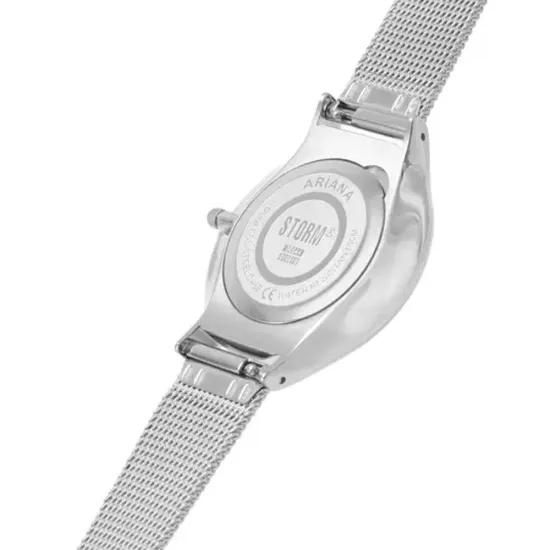 STORM Damenuhr ARIANA silberfarben mit blauem Zifferblatt 47494/B