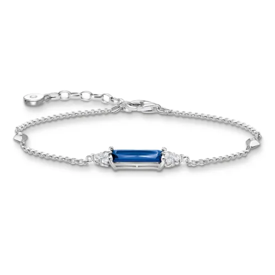 Thomas Sabo Armband mit blauem Stein Silber 925 A2018-166-1-L19V