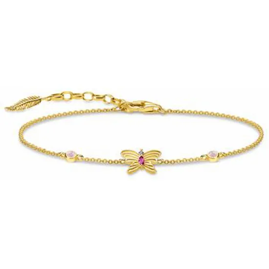 Thomas Sabo Armband Schmetterling 925 Silber vergoldet A1937-488-7-L19V