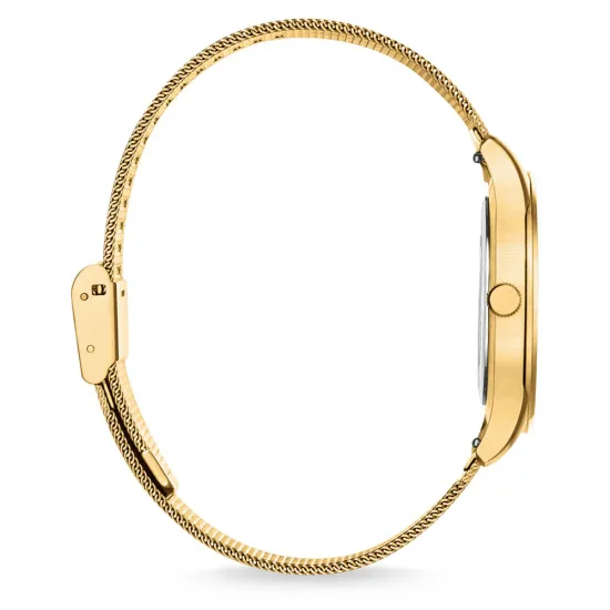 Thomas Sabo Damenuhr Code TS klein goldfarben mit Milanaiseband WA0361-264-202-36