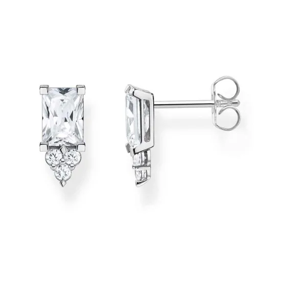 Thomas Sabo Ohrringe weißer Stein Silber 925 H2173-051-14