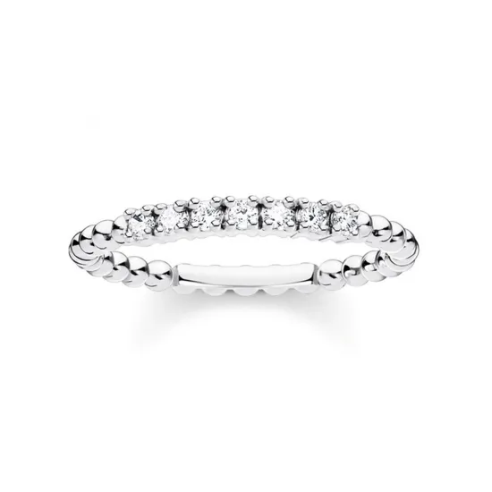 Thomas Sabo Ring mit weißen Zirkonias Silber 925 Gr. 54 TR2323-051-14-54