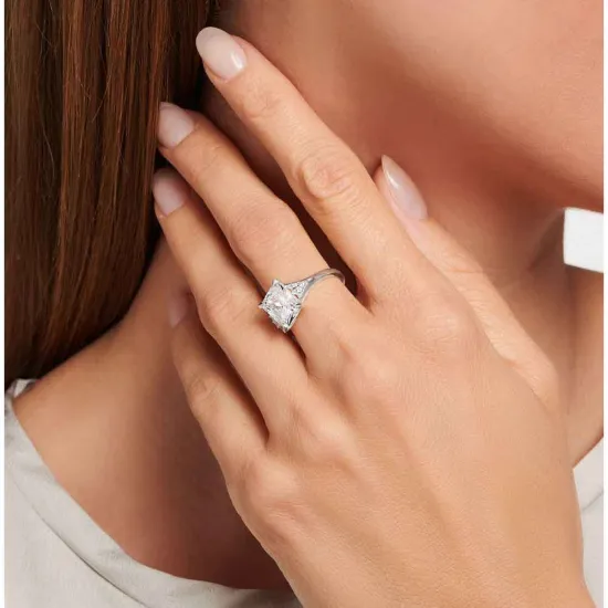 Thomas Sabo Ring weißer Stein Gr. 56 Silber 925 TR2362-051-14-56