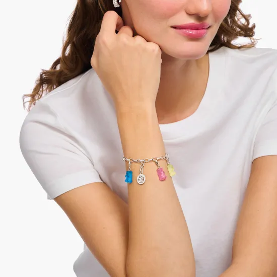 Thomas Sabo x Haribo Anhänger Silber 925 Gummibärchen rosa 2193-017-9