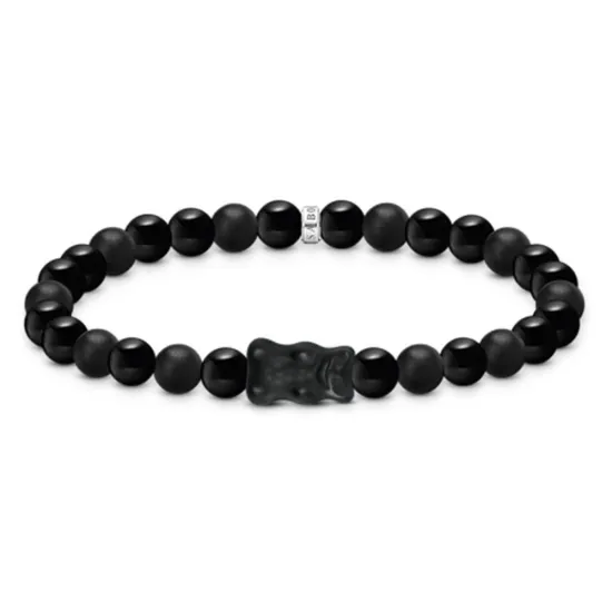 Thomas Sabo x Haribo Armband mit schwarzen Perlen Gummibärchen A2204-017-11-L17