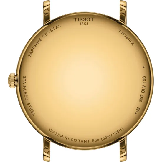 Tissot Armbanduhr Everytime goldfarben grün Milanaiseband Edelstahl T143.410.33.091.00