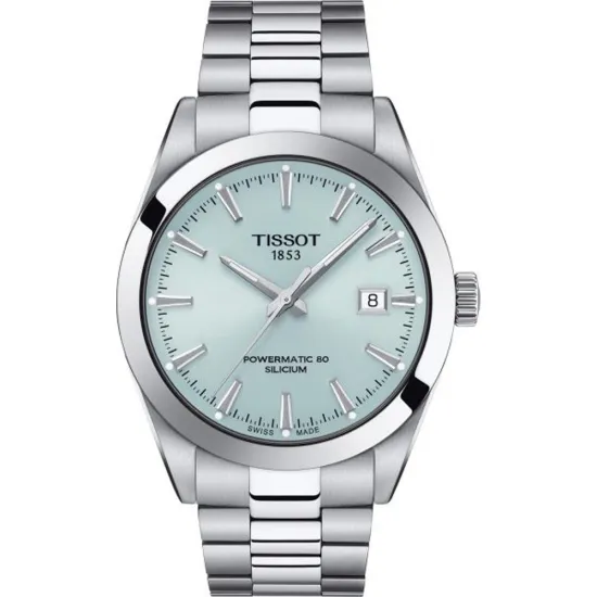 Tissot Automatikuhr Gentleman Powermatic 80 eisblau - Representationsware - Sonderpreis!