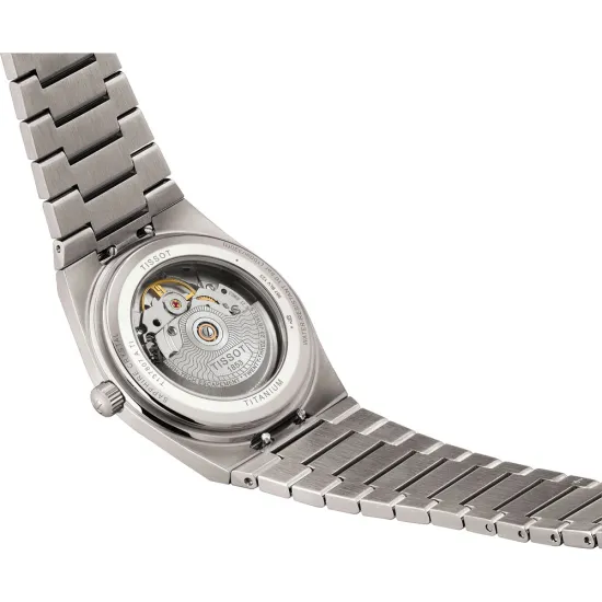 Tissot Automatikuhr PRX Titan Powermatic 80 silberfarben T137.807.44.061.00