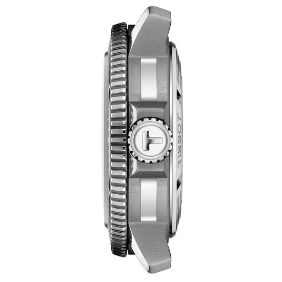 Tissot Automatikuhr Seastar 2000 Power 80 silberfarben schwarz blau T120.607.11.041.01