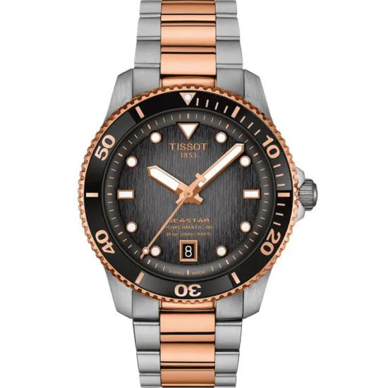 Tissot Automatikuhr Seastar1000 Powermatic 80 40 mm bicolor T120.807.22.051.01