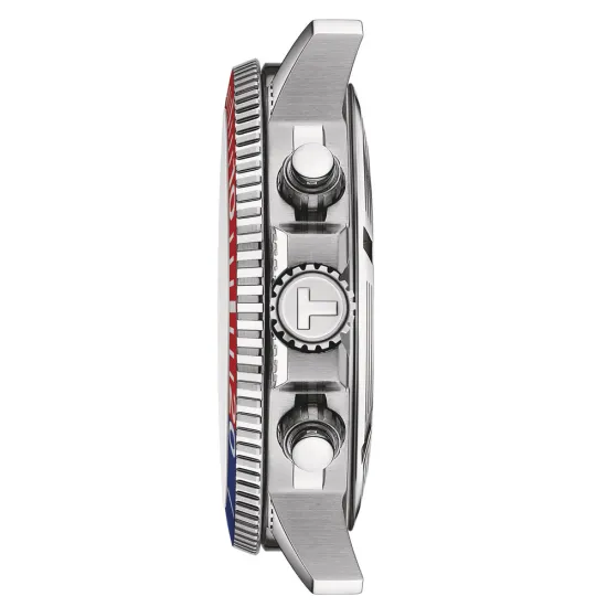 Tissot Chrono Seastar 1000 blau rot silberfarben mit Gliederband T120.417.11.041.03