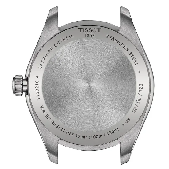 Tissot Damenuhr PR 100 Edelstahl silberfarben eisblau T150.210.11.351.00