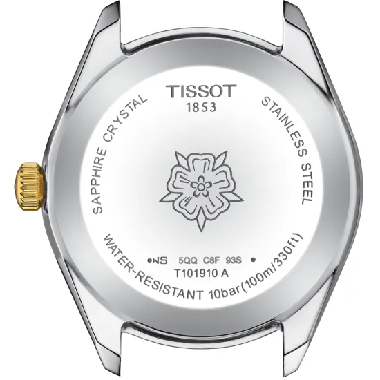 Tissot Damenuhr PR100 Sport Chic Lady bicolor T101.910.22.111.00