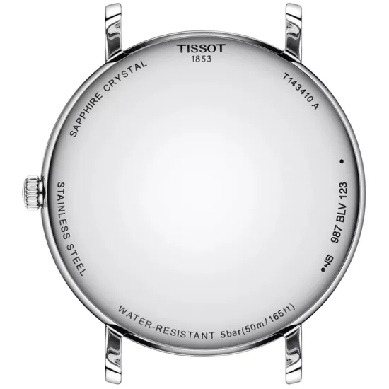Tissot Everytime 40 mm Milanaiseband Zifferblatt weiss T143.410.11.011.00