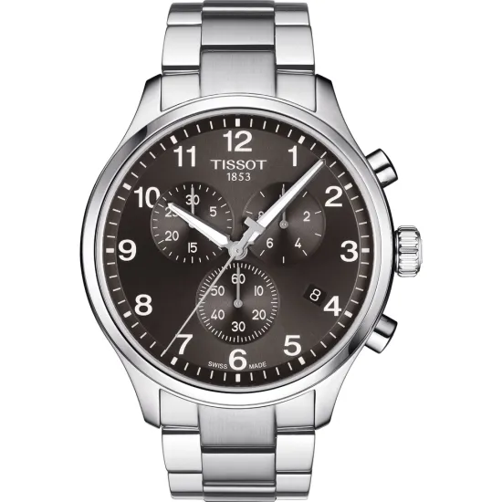 Tissot Herrenuhr Chrono XL schwarz silberfarben Edelstahlband T116.617.11.057.01