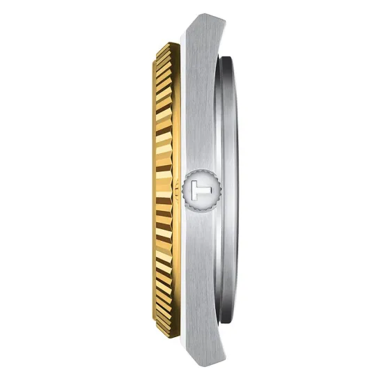 Tissot Herrenuhr PRX Powermatic 80 silberfarben18K Gold Lünette T931.407.41.031.01