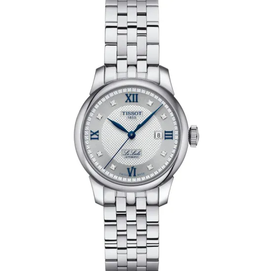 Tissot Le Locle Automatic Damenuhr Lady blau silberfarben mit Wechselband T006.207.11.036.01
