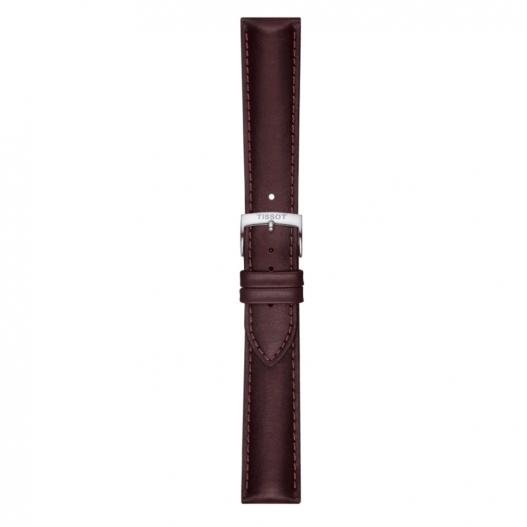 Tissot Leder-Band braun mit silberfarbener Schließe 20 mm T852.046.838