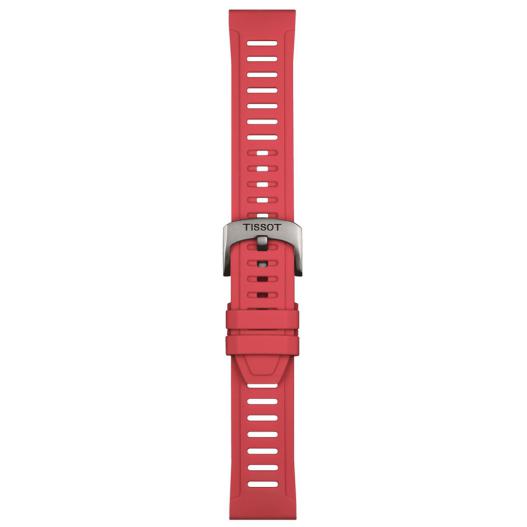 Tissot Silikonband rot mitTitan Schließe 21 mm T852.049.243
