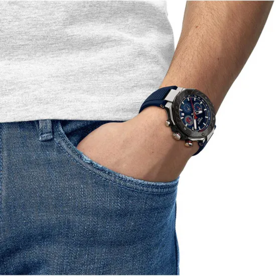 Tissot T-Race MotoGP Automatic Chronograph Limited Edition schwarz blau T141.427.27.041.00