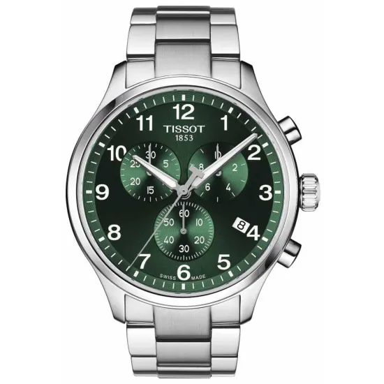 Tissot T-Sport Herrenuhr Chrono XL Classic grün mit Edelstahlband T116.617.11.092.00