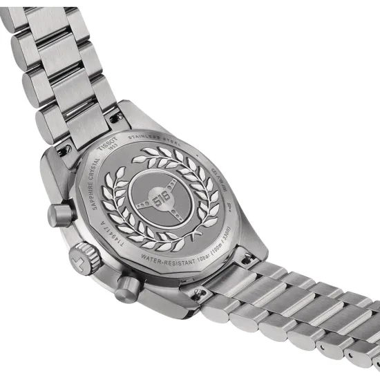 Tissot T-Sport PR516 Chronograph silberfarben blau mit Edelstahlband T149.417.11.041.00