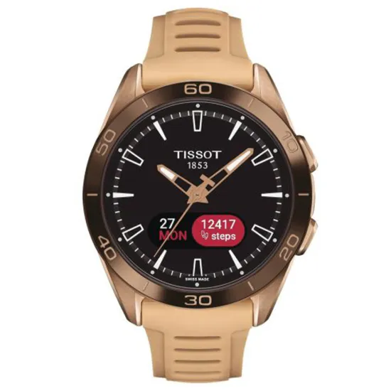 Tissot T-Touch Sport Connect Solar Titan rosegoldfarben beige T153.420.47.051.05
