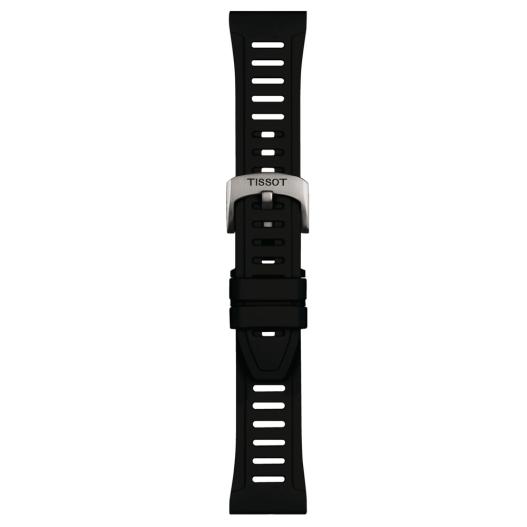 Tissot XS Silikonband schwarz mit Titan Schließe 21 mm T852.049.249