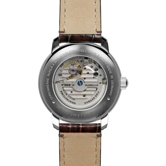 Zeppelin Herrenuhr Automatikuhr mit braunem Lederarmband 8160-5