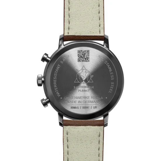 Zeppelin Herrenuhr Solar LZ129 Hindenburg mit braunem Lederarmband 8086-5_n