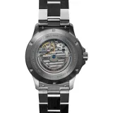 Bauhaus Avitation Herrenuhr Automatik beige Titan silberfarben mit Gliederband 2864M-5