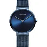 Bering Armbanduhr blau ip mit Saphirglas und Edelstahlband
