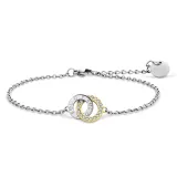 BERING Armkette Edelstahl bicolor mit Zirkonias 15th Anniversary 660-127-180