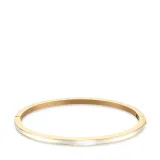 BERING Armreif Arctic Symphony Edelstahl goldfarben mit Zirkonias und Emaille weiss 658-2127-190