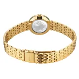 BERING Classic Damenuhr rund Edelstahl goldfarben Zifferblatt perlmutt 19126-734