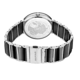BERING Damenuhr schwarz silberfarben mit Keramik 11435-702