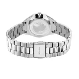 BERING Damenuhr Solar silberfarben mit Gliederband Zifferblatt Perlmutt 17331-707