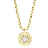 BERING Halskette Edelstahl goldfarben mit Anhänger Sonne 45 cm 465-259-450