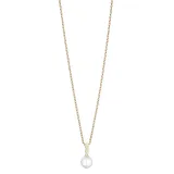 BERING Halskette Edelstahl goldfarben mit Perlenanhänger 50 cm 456-27-500