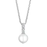 BERING Halskette Edelstahl silberfarben mit Perlenanhänger 50 cm 456-17-500