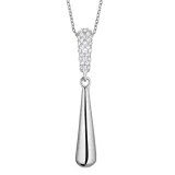 BERING Halskette Edelstahl silberfarben mit Tropfenanhänger 50 cm 454-17-500