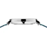 BERING Herrenuhr Classic Edelstahl Zifferblatt und Milanaiseband hellblau 14240-809