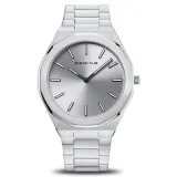 BERING Herrenuhr Classic Silberfarben mit Edelstahlband 19641-700